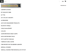 Tablet Screenshot of cabinetsandracks.com